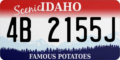 ID license plate 4B2155J