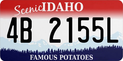 ID license plate 4B2155L