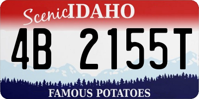 ID license plate 4B2155T