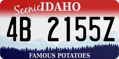 ID license plate 4B2155Z
