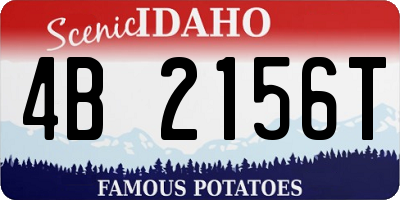 ID license plate 4B2156T