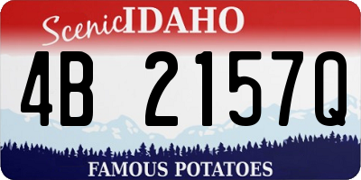 ID license plate 4B2157Q