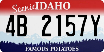 ID license plate 4B2157Y