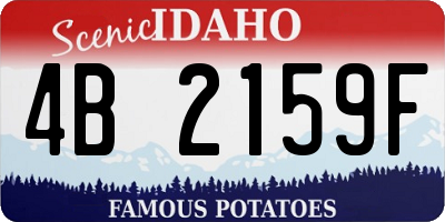 ID license plate 4B2159F