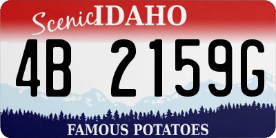 ID license plate 4B2159G
