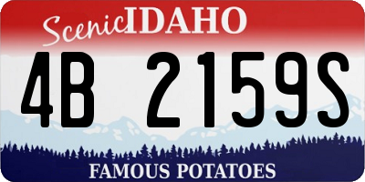ID license plate 4B2159S