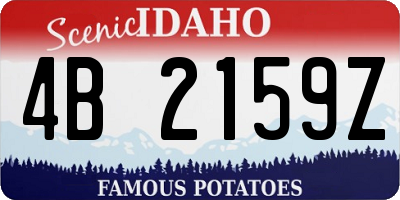 ID license plate 4B2159Z