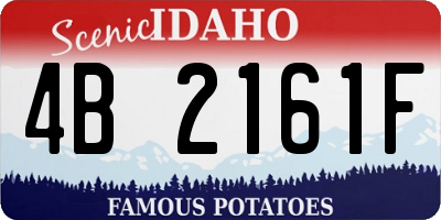 ID license plate 4B2161F