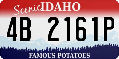 ID license plate 4B2161P