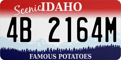 ID license plate 4B2164M