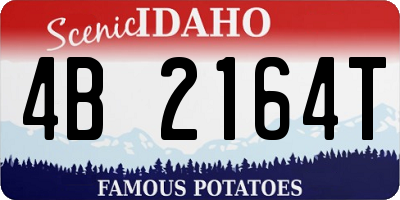 ID license plate 4B2164T