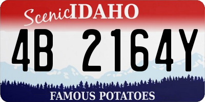 ID license plate 4B2164Y