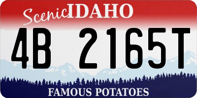 ID license plate 4B2165T