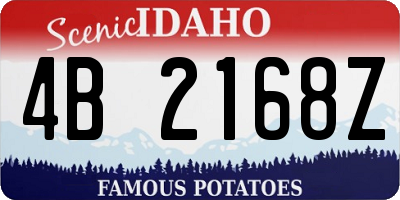 ID license plate 4B2168Z