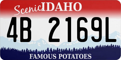ID license plate 4B2169L