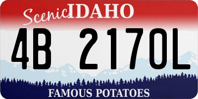 ID license plate 4B2170L