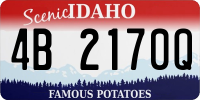 ID license plate 4B2170Q