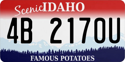 ID license plate 4B2170U