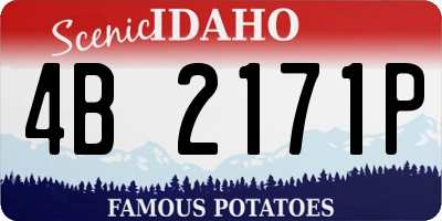 ID license plate 4B2171P