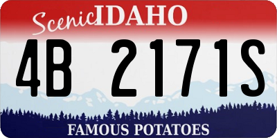 ID license plate 4B2171S
