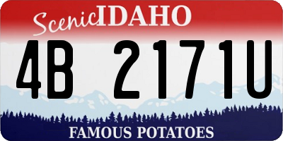 ID license plate 4B2171U