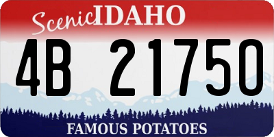 ID license plate 4B2175O