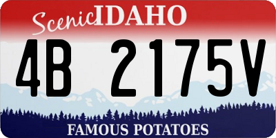 ID license plate 4B2175V
