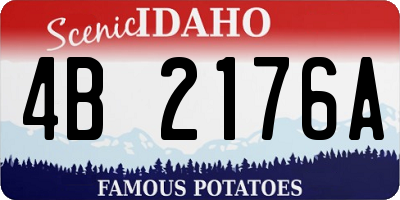 ID license plate 4B2176A