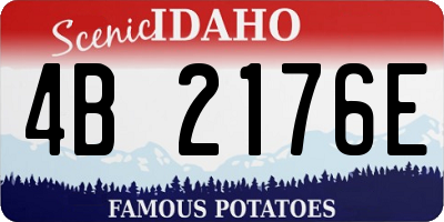 ID license plate 4B2176E