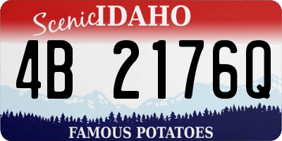 ID license plate 4B2176Q