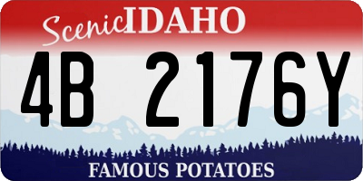 ID license plate 4B2176Y