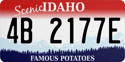 ID license plate 4B2177E