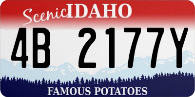 ID license plate 4B2177Y
