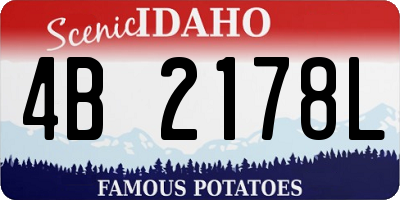 ID license plate 4B2178L