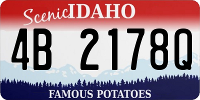 ID license plate 4B2178Q