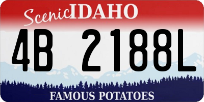 ID license plate 4B2188L
