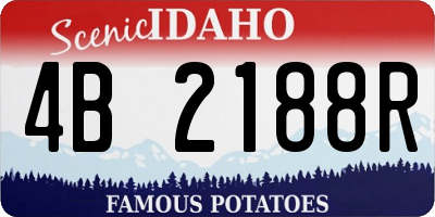 ID license plate 4B2188R