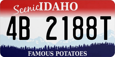ID license plate 4B2188T