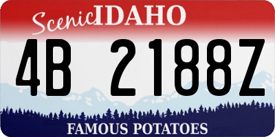 ID license plate 4B2188Z
