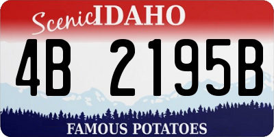ID license plate 4B2195B