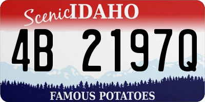 ID license plate 4B2197Q