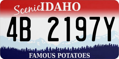 ID license plate 4B2197Y