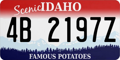 ID license plate 4B2197Z