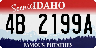 ID license plate 4B2199A
