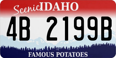 ID license plate 4B2199B