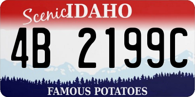 ID license plate 4B2199C