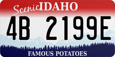ID license plate 4B2199E