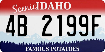 ID license plate 4B2199F