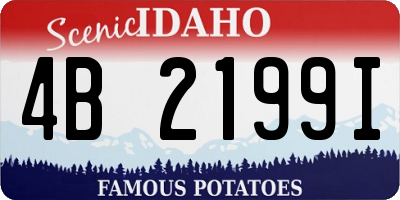 ID license plate 4B2199I
