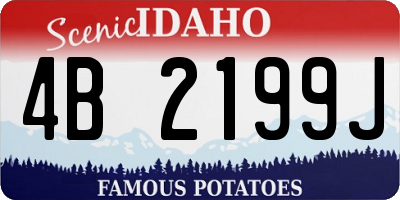 ID license plate 4B2199J
